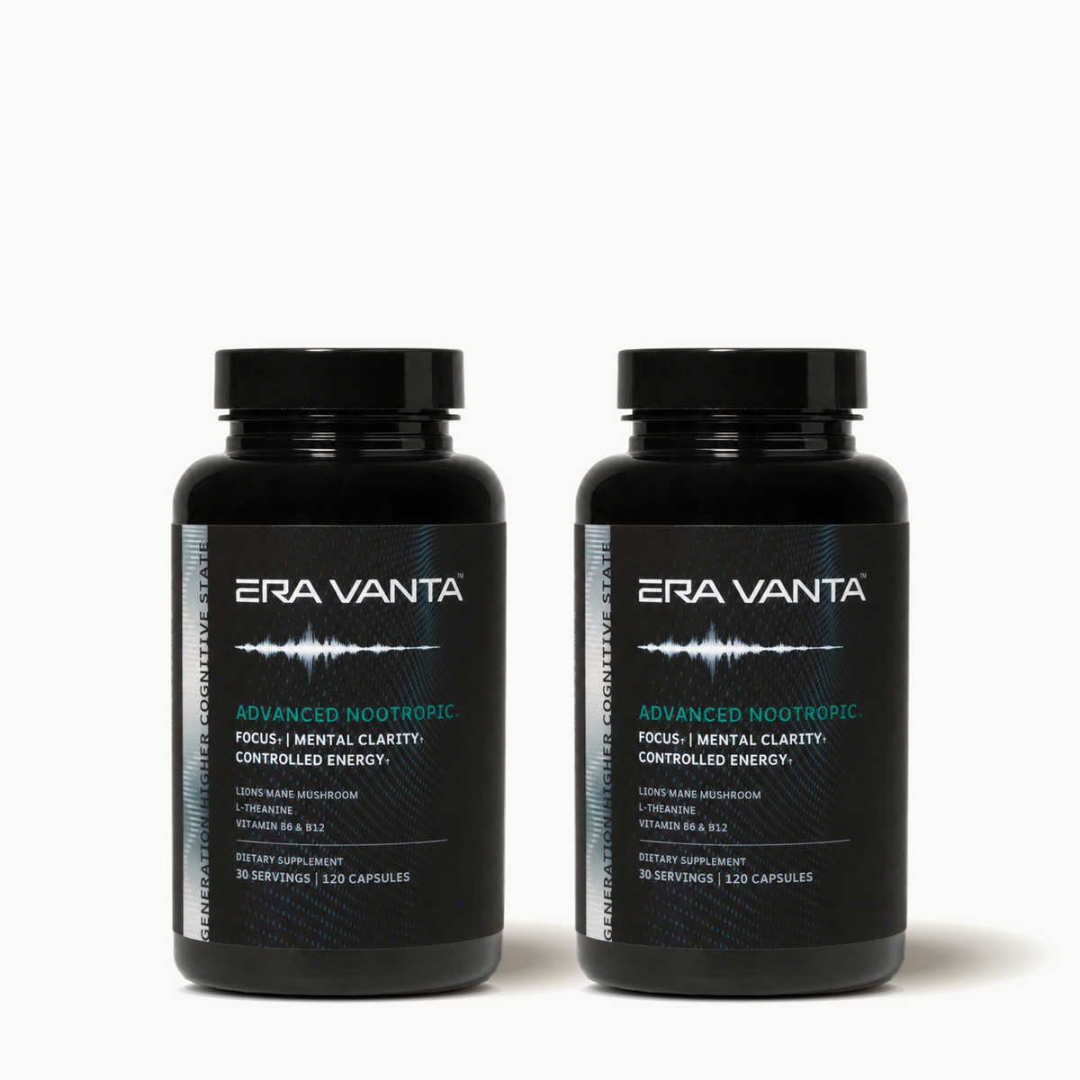 Two bottles of Era Vanta Cognitive Support, a two-month supply